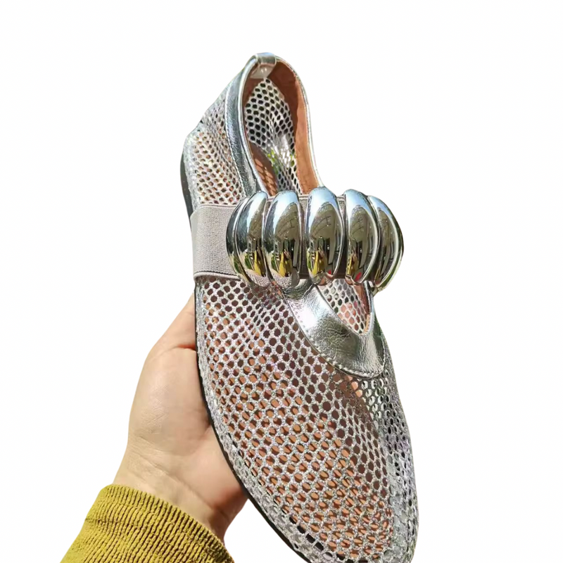 GlimmerFlex Mesh Ballet Flats
