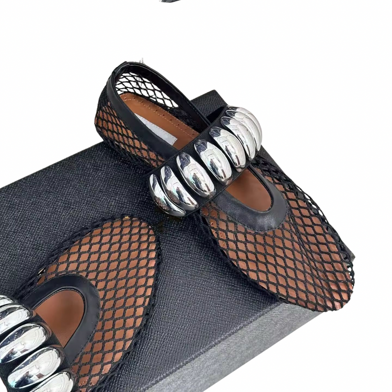 GlimmerFlex Mesh Ballet Flats