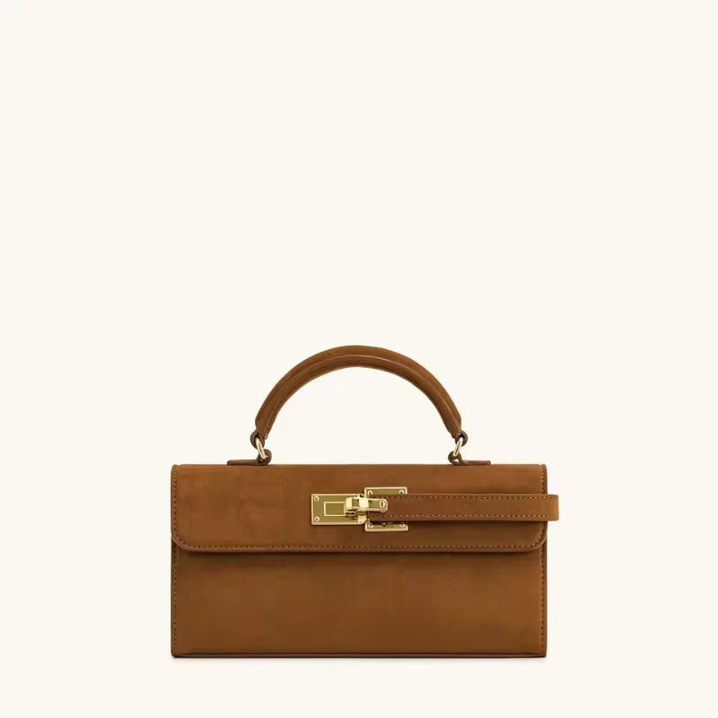 Luxury vegan handbag with woven texture and adjustable strap