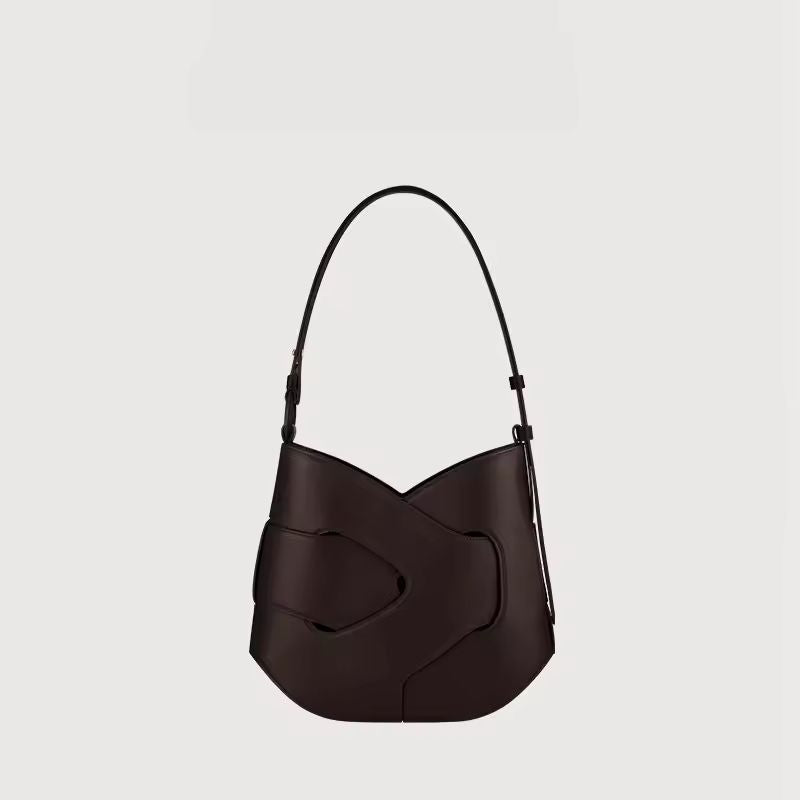 Elegant women’s designer leather bag – Axis shoulder bag for work, city and evening looks