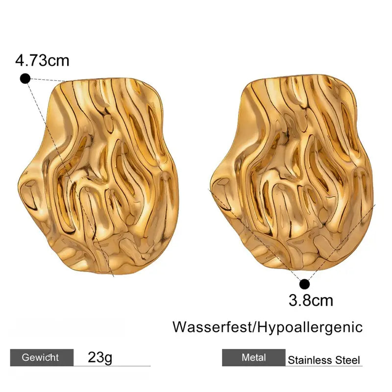18K gold-plated earrings
• Luxury earrings
• Medium-sized earrings
• High-quality jewelry
• Timeless earrings
• Elegant earrings
• Jewelry for special occasions
• Must-have earrings
• Jewelry collection expansion
• Gift idea for women
• Luxury jewelry
• Gold-plated jewelry pieces
