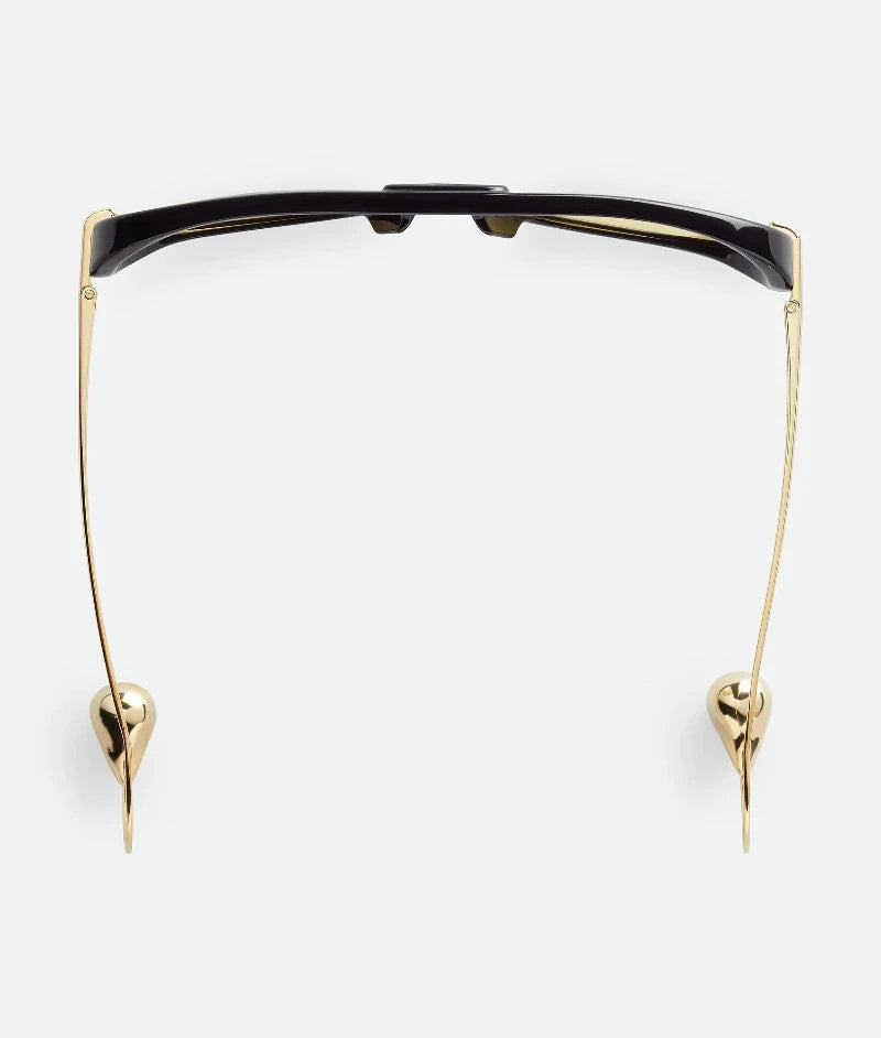 LAYAH tortoise shell sunglasses with angular frame and UV400 lenses, front view.
