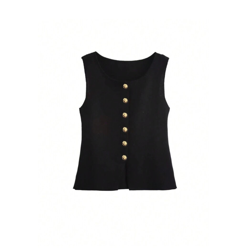 Luxury knitted V-neck top for women – Elegant button-up sweater with a straight-cut silhouette, made from premium cotton blend (80% cotton, 20% polyester). Stylish, breathable, and perfect for casual chic, office wear, and layering. Available in two trendy colors.