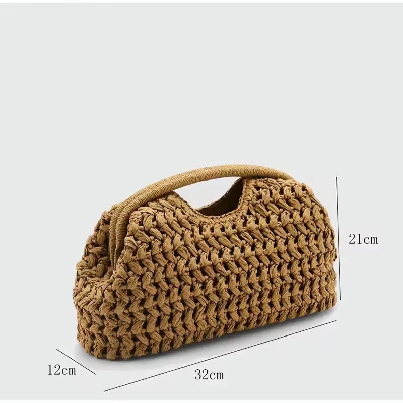 Raffia Chic straw bag – boho chic, phone pocket, all-season style. Limited stock – shop now
