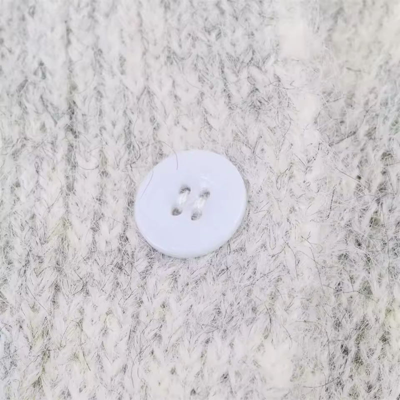 Close-up of 3D floral knit pattern – Chic and Charm Floral Dream women’s cardigan with crew neck