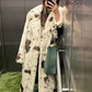 Spotted Leopard Faux Fur Coat Toka Suit Collar Women Fur Effect Long Coats Fashion Elegant Fluffy Overcoat Winter Plush Outwear