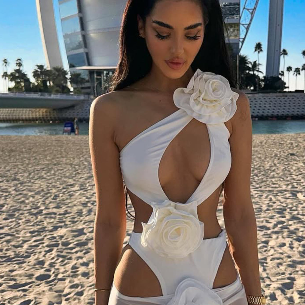 Isabell Swimsuit Floral Roses