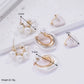 3 Pcs Delicate Imitation Pearl Heart Design Hoop Earrings Vintage Elegant Style Trendy Female Dating Earrings Set Jewelry Gifts