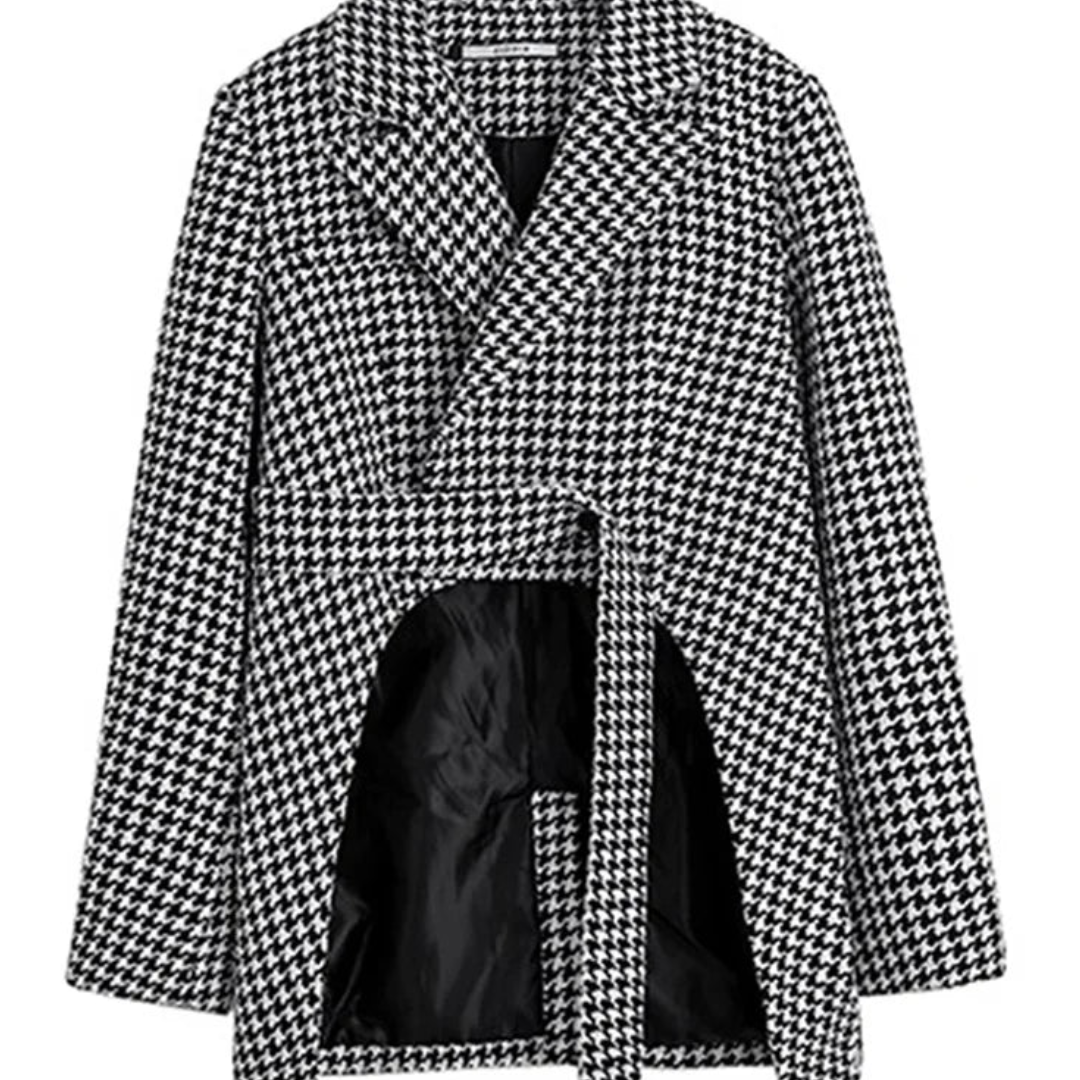 Houndstooth Blazer                              Chic&Charm