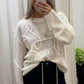 Fashion Casual Pullovers for Women Solid Color round Neck Long Sleeve Knitted Sweater Loose Female 2024 Autunn Winter New