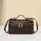 Handmade Woven Box Bag Makeup Box Original 2024 Spring and Summer Fashion New Shoulder Handheld Crossbody Bag