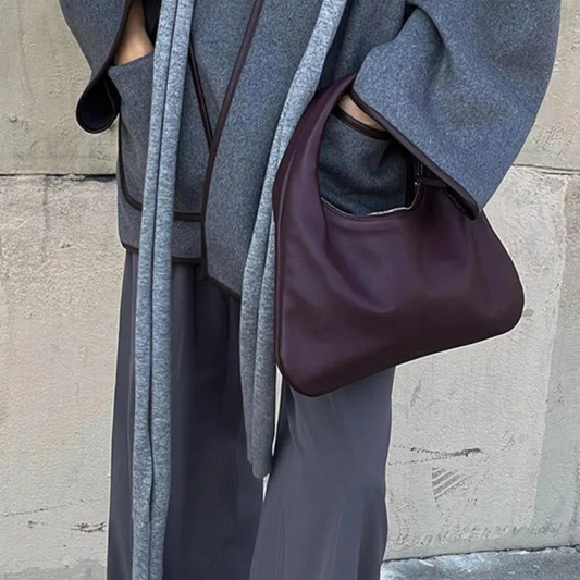 Gray Patchwork Coat                      Chic&Charm