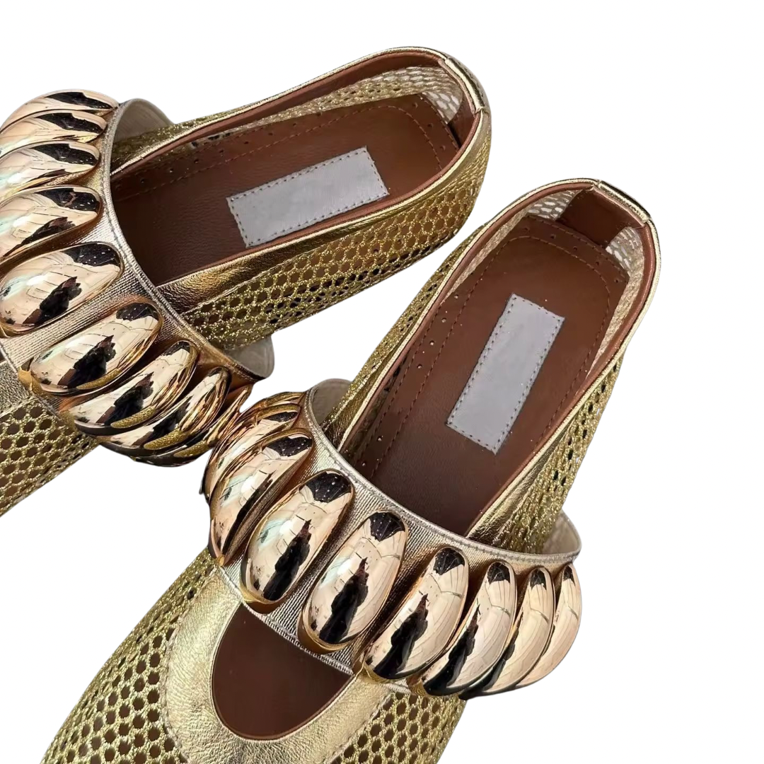 GlimmerFlex Mesh Ballet Flats