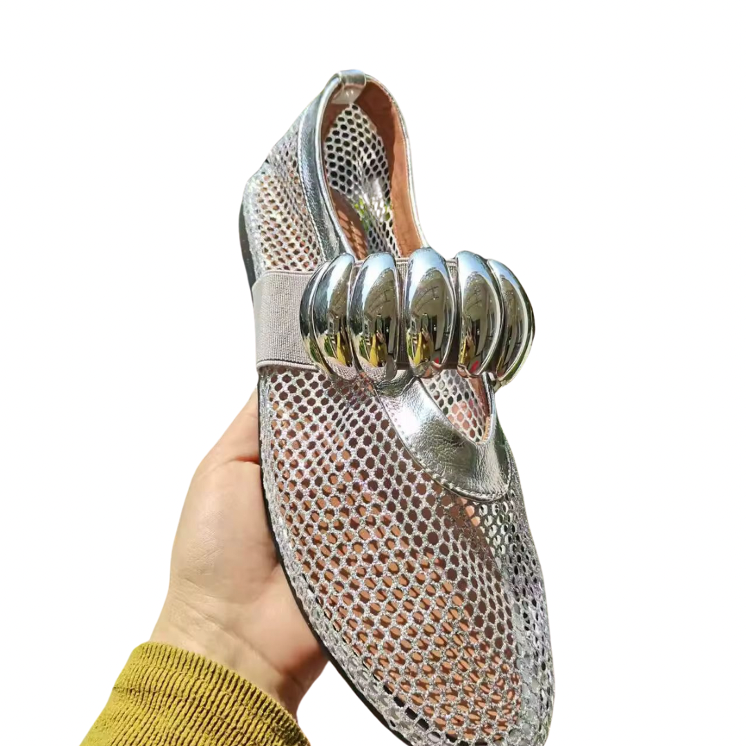 GlimmerFlex Mesh Ballet Flats