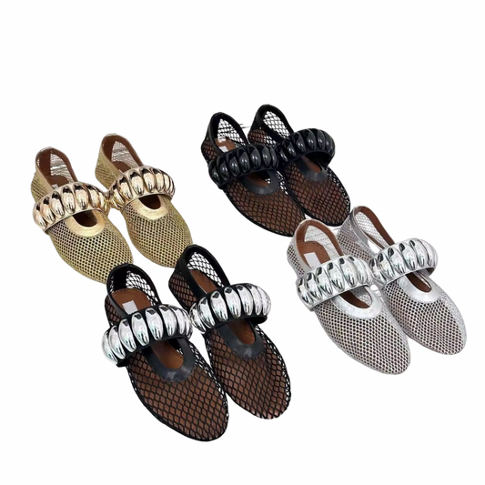 GlimmerFlex Mesh Ballet Flats