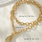 Close-up of Elegant Gold Chain Clasp - Stylish Jewelry Accessory for Women