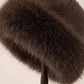 Korean Fashion Hat Women'S Winter New Thick Warm Imitation Fur Simple Fisherman'S Hat Imitation Mink Fur Ladies Mongolia Cap