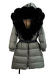 New Natural Thick Warm 90% White Duck down Coat Long Winter Jacket Women Real Big Fox Fur Collar Belt Loose Puffer Parka