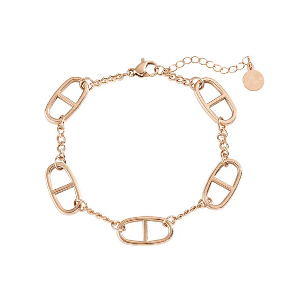 14K Gold-Plated Stainless Steel Bracelet for Women – Elegant Chain Design, Modern Luxury Accessory, Available in Gold and Silver.