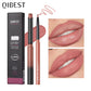 2Pcs Lipstick  Pen Set Matte Nude Lip Liner Pencil Waterproof Long Lasting Lipstick Pen Contour Makeup for Women