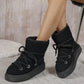 Fashionable Cross-Strap Snow Boots - Comfortable and Versatile.