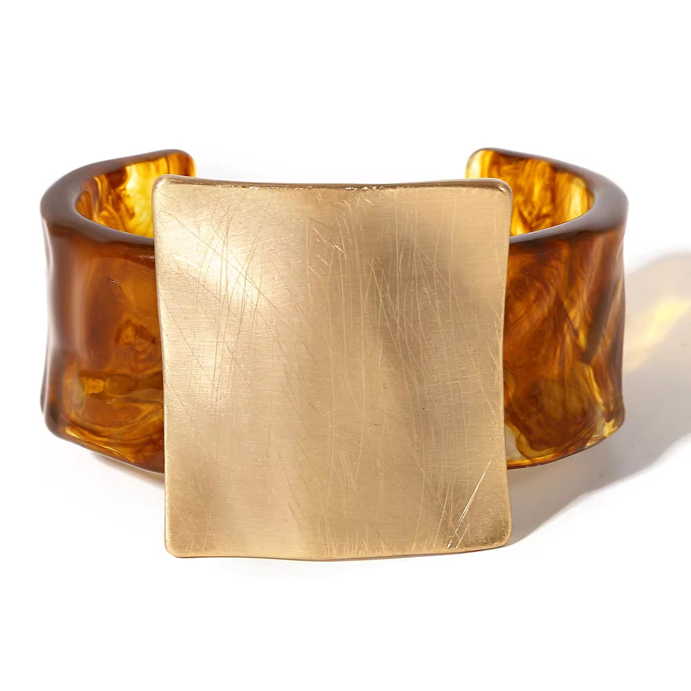 High-quality cuff bracelet made from acrylic acid material, perfect for gifting.