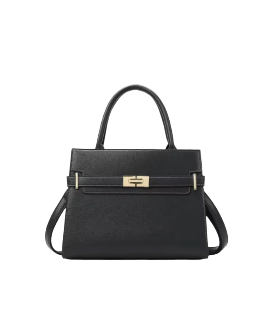 Stylish women's leather handbag, elegant small square bucket bag, versatile crossbody and shoulder bag for casual and formal occasions.