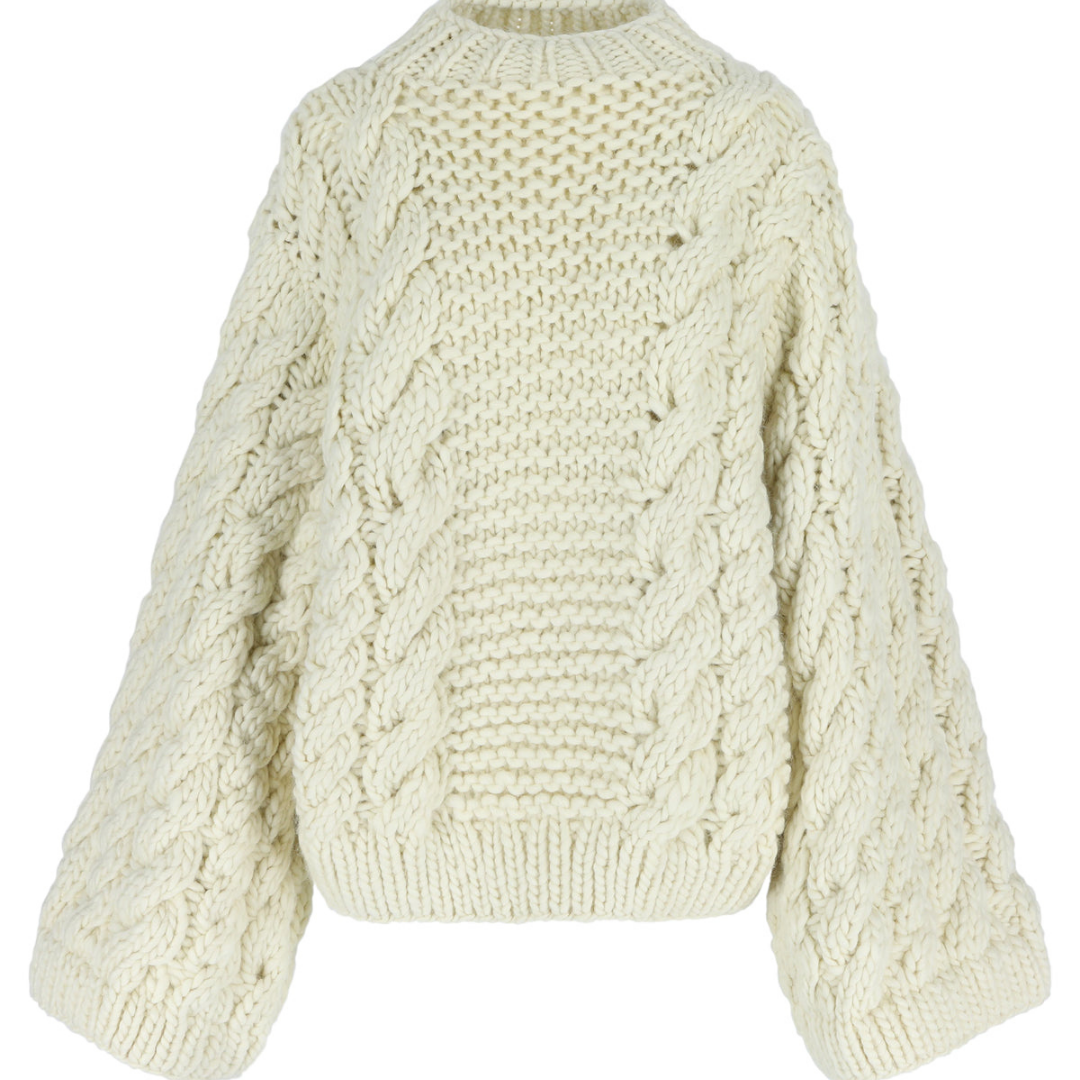 Soft Women's Chunky Knit Sweater with Casual O-Neck and Long Sleeves | Perfect for Layering with Jeans or Skirts for a Chic, Comfortable Look