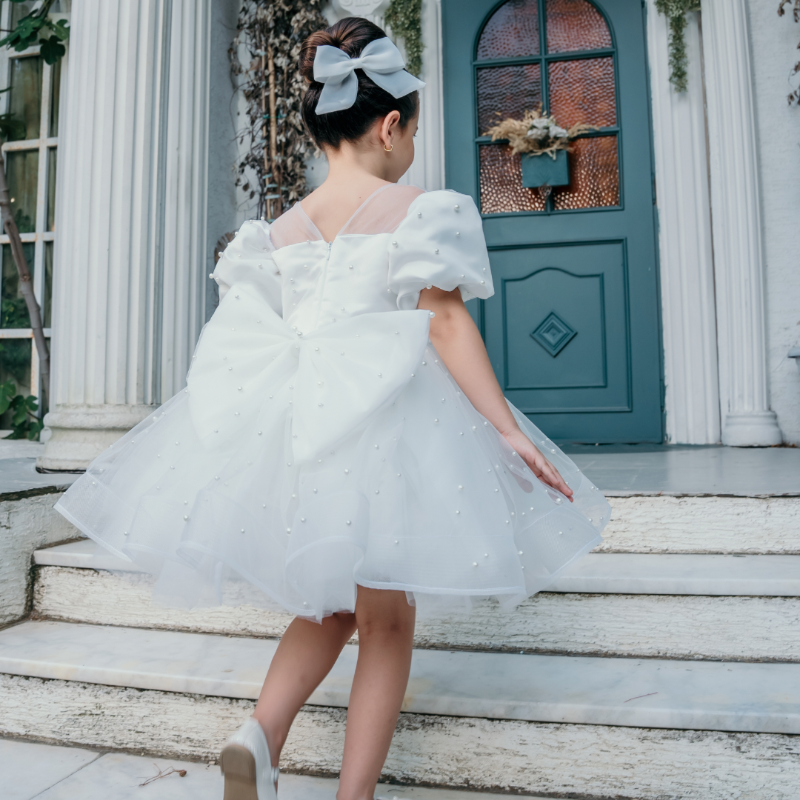 High-quality underskirt for added volume and comfort in a handmade girls dress for special events.