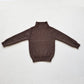 Turtleneck Sweater for Kids in Brown, Beige, and Black – Long Sleeves, High Collar, Unisex Design