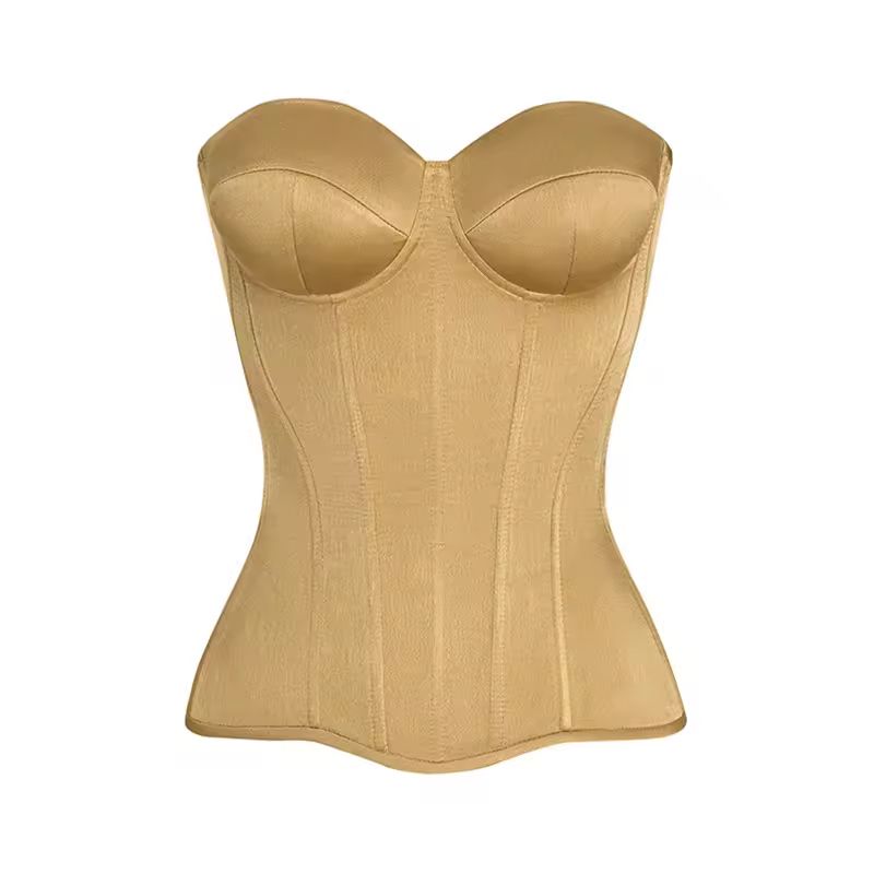 Chérie Shape women’s corset top – sleeveless, backless, high street style, light stretch fabric
