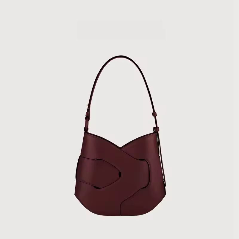Elegant women’s designer leather bag – Axis shoulder bag for work, city and evening looks