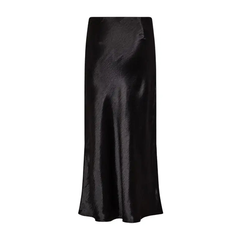 Black Satin Skirt – Elegant long satin skirt, luxurious black skirt for women, formal evening wear, versatile chic skirt, flattering satin fashion, timeless stylish skirt, dressy satin skirt, perfect for cocktail parties, weddings, and special events.