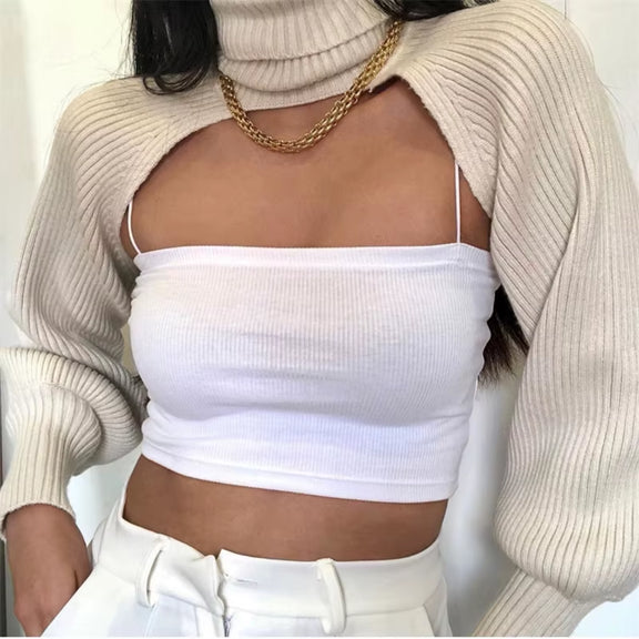 Trendy knitted turtleneck pullover available in multiple colors for autumn and winter fashion. Cozy winter pullover.
