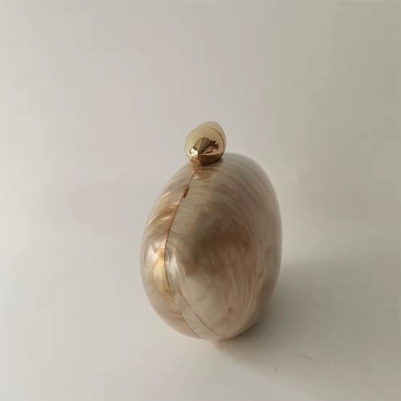 Mini acrylic box bag with marble effect and cotton-lined interior – perfect for formal events and special occasions.
