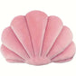 Shell-shaped decorative pillow for kids, soft and cozy, perfect for nurseries and living rooms. Available in various colors, made in the Netherlands. Ideal for children’s bedrooms and home décor. 34 x 34 cm, lightweight and comfortable.