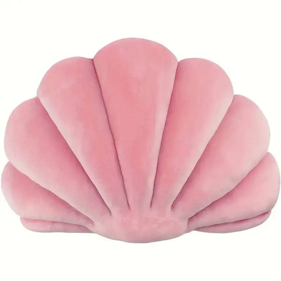 Shell-shaped decorative pillow for kids, soft and cozy, perfect for nurseries and living rooms. Available in various colors, made in the Netherlands. Ideal for children’s bedrooms and home décor. 34 x 34 cm, lightweight and comfortable.