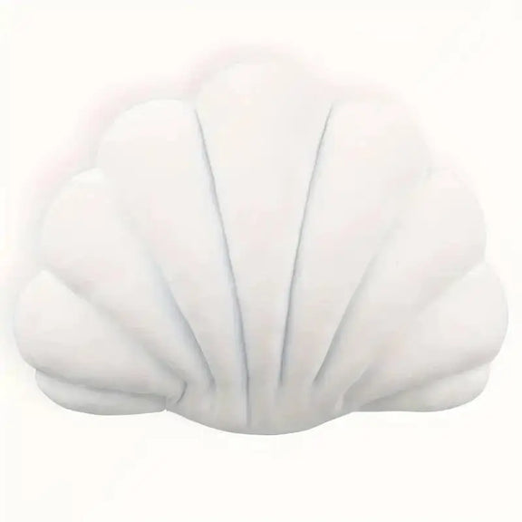 Shell-shaped decorative pillow for kids, soft and cozy, perfect for nurseries and living rooms. Available in various colors, made in the Netherlands. Ideal for children’s bedrooms and home décor. 34 x 34 cm, lightweight and comfortable.