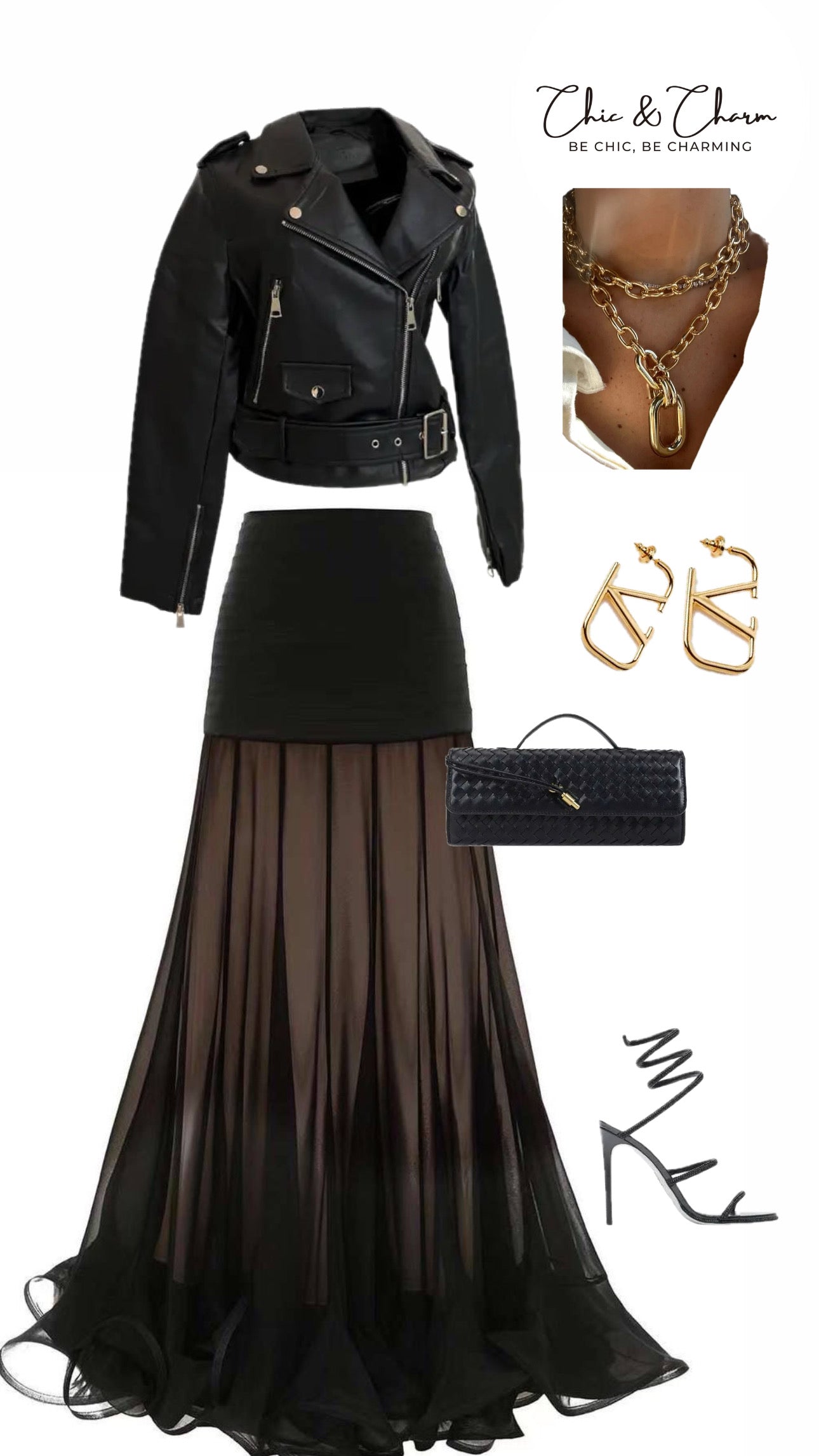 Elegant black pleated skirt for women with high waist – versatile and trendy for every occasion. OOTD Look of the Day.