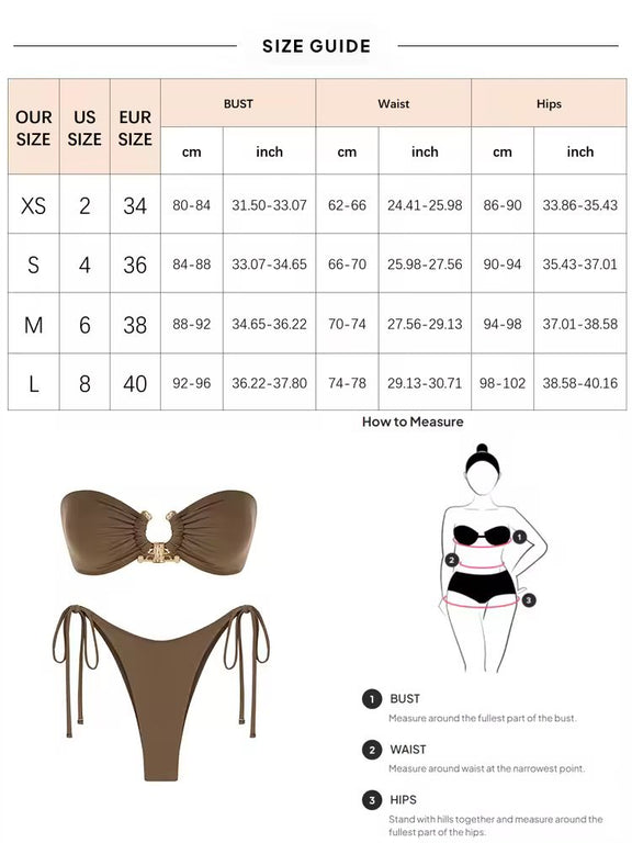 Minimal O-Ring Bikini – Soft, shiny & flattering. Shop now for just €38.90!