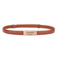 Minimalist women’s leather belt – real cowhide, adjustable fit, luxury finish
