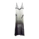Ombre Mesh Chic Dress – sheer lace maxi dress in black and white ombre, sleeveless V-neck, Chic & Charm