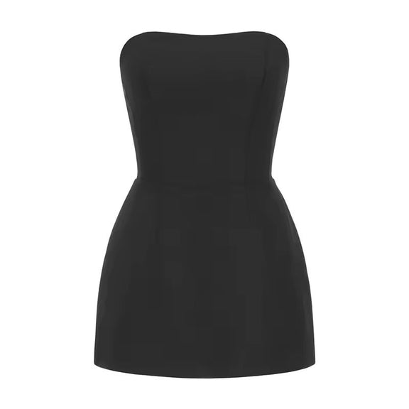 Elegant ankle-length dress for women – black version with floral lace bottom
