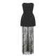 Elvéra black sleeveless summer dress with lace hem – ankle-length A-line style
