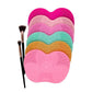 Colorful Silicone Brush Cleaner Scrubber Board for effective cleaning of makeup brushes.