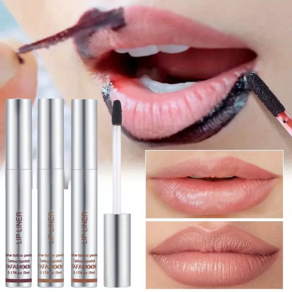 6 Color Waterproof Lip Liner & Peel-off Tattoo Lip Gloss for long-lasting lip definition and a lightweight, highly pigmented formula. Perfect for fuller-looking lips and effortless application.