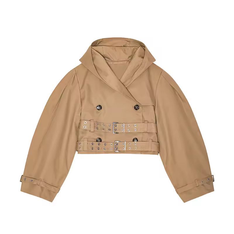 Women’s Trench Coat CHIC PARIS – Double-Breasted Belted Fall Jacket 2025
