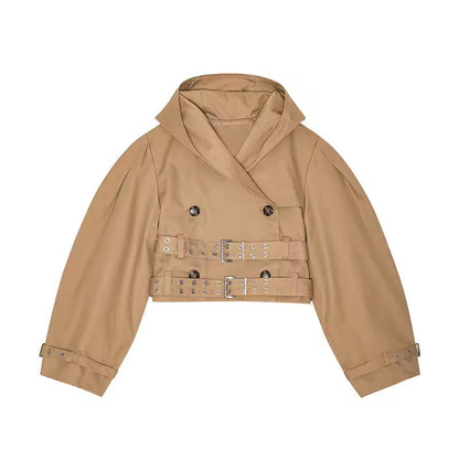 Women’s Trench Coat CHIC PARIS – Double-Breasted Belted Fall Jacket 2025
