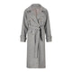 UrbanBelissima Coat - Stylish Double-Breasted Women´s Coat with Belt and Notched Collar. Chic - Gray - Fashion - Warm