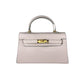 Leather Chic Fleur de Luxe Handbag in elegance white, perfect for adding a pop of color to your outfit